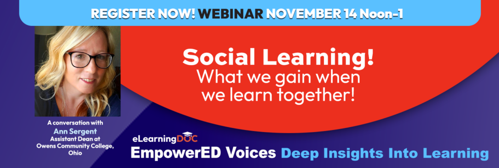 November Webinar blog graphic with Ann Sargent on November 14, 12-1 pm EST with link to register.