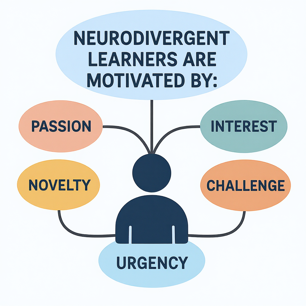 word buddles of motivating characteristics of neurodivergent learners