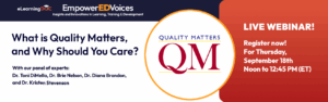 Quality Matters Webinar