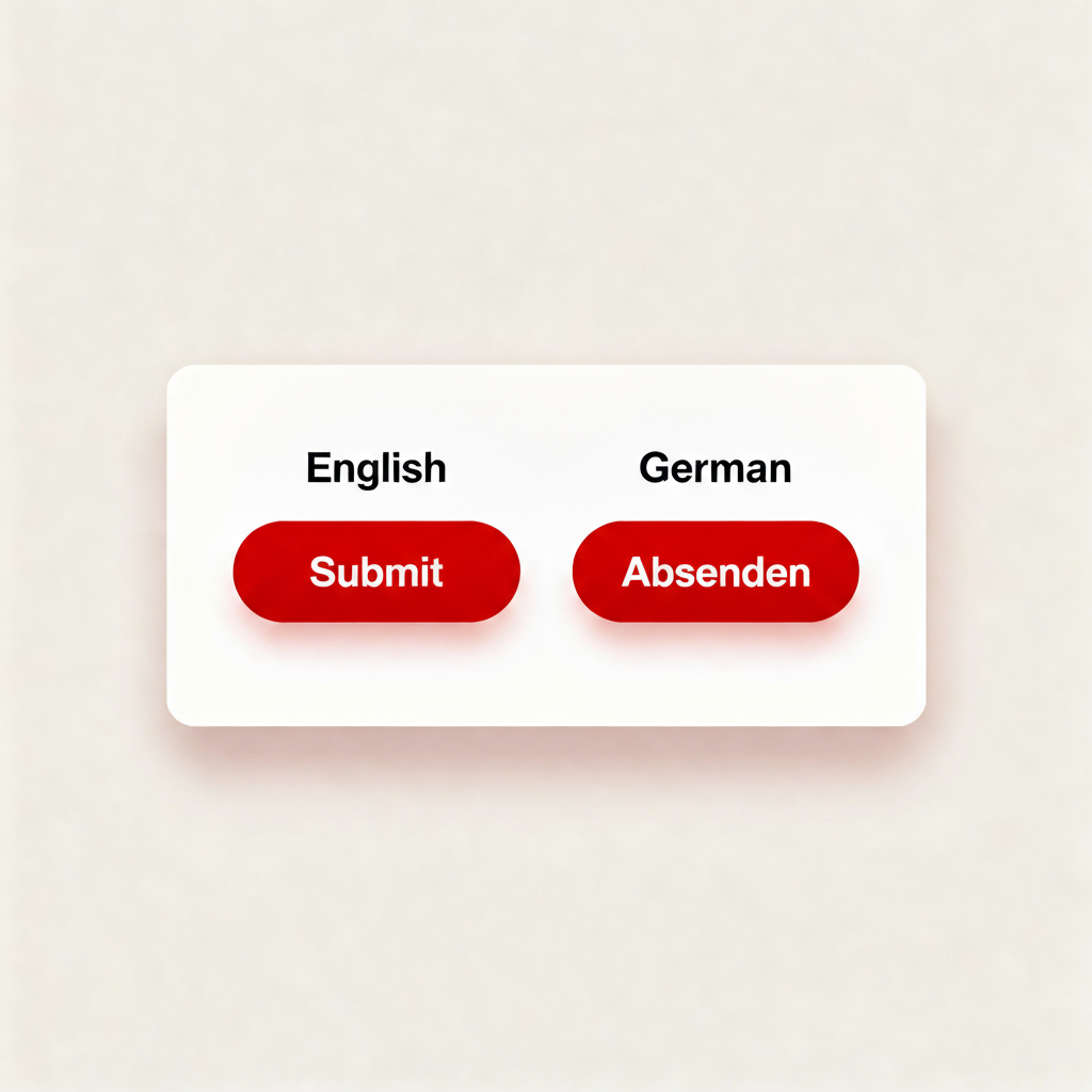two buttons that format correctly for both English and German